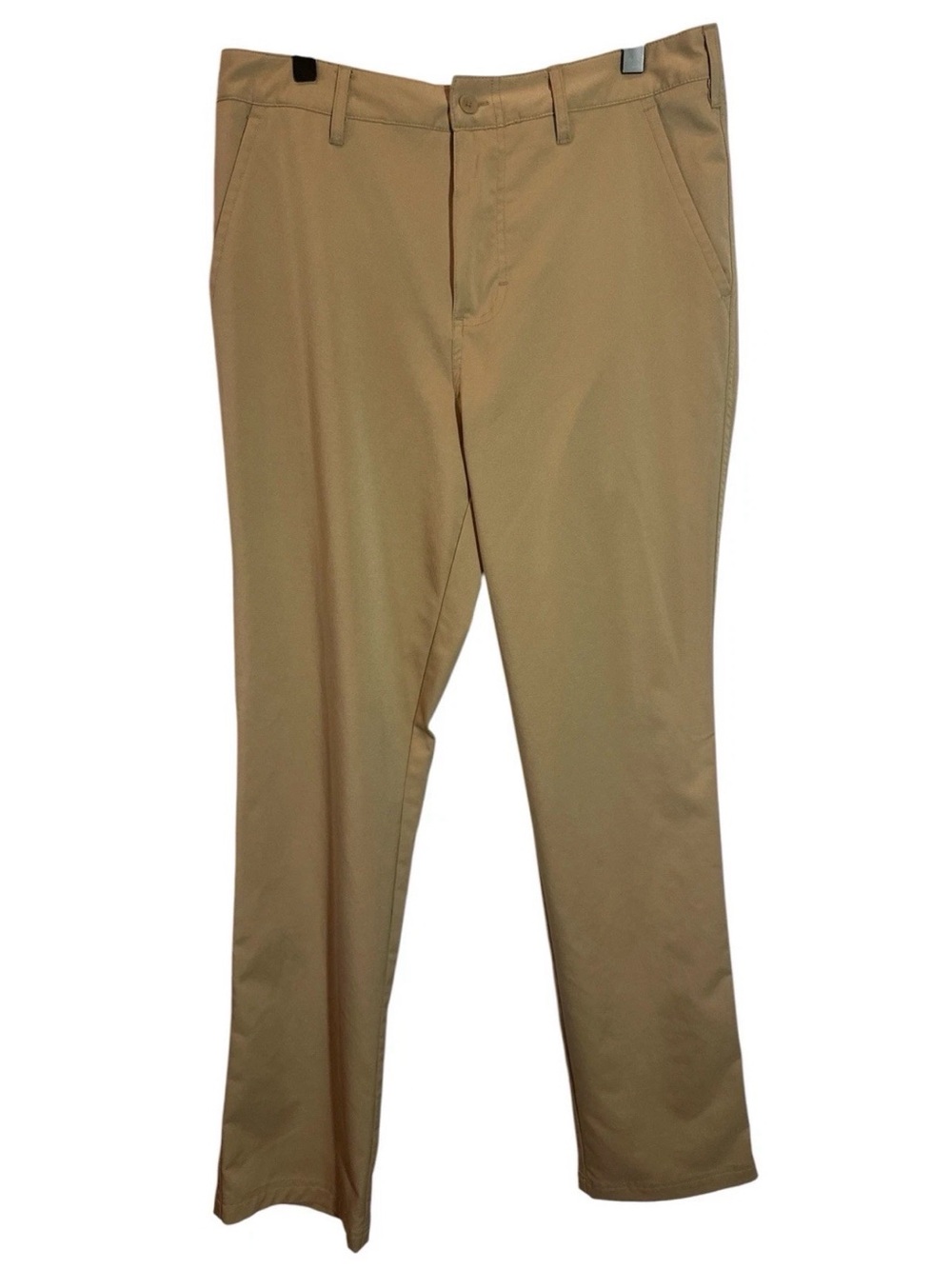 Champion Men's Khaki Dry Fit Stretch Pants Flat Front Golf Athleisure Sz 30x31